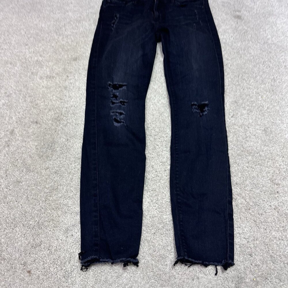 Black Orchid Jeans Women’s Black Distressed Skinny Pockets Size 28 - Picture 10 of 12